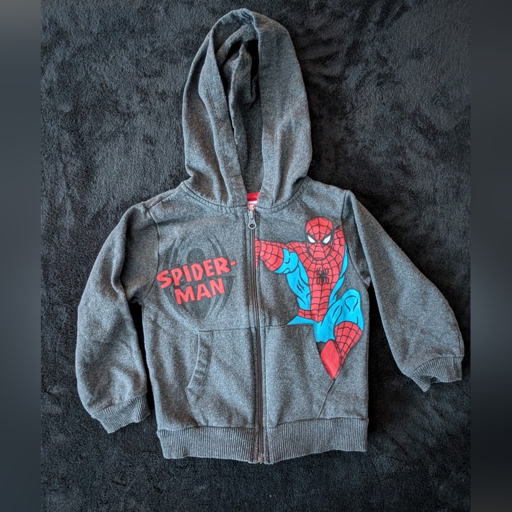 Marvel Spider-man Boys Fleece Zip Up Hoodie Sweatshirt Peter Parker Spiderman